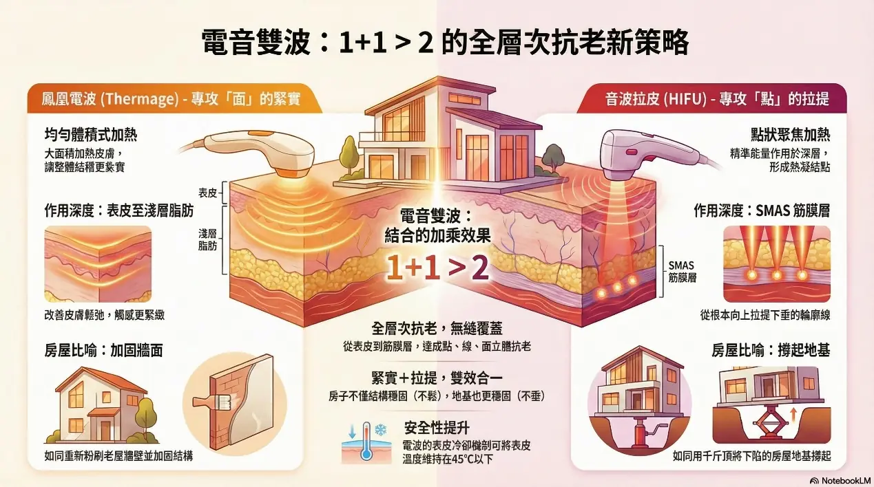 單打獨鬥還不夠？揭秘「電音雙波」全層次維持肌齡的驚人優勢