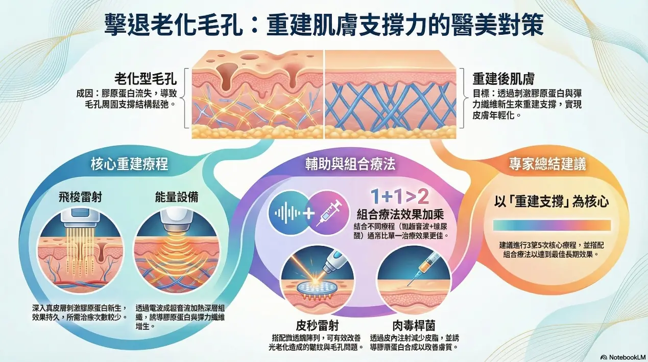 別再猛擦保養品了：從臨床觀點解析「老化毛孔」的 5 個醫學真相
